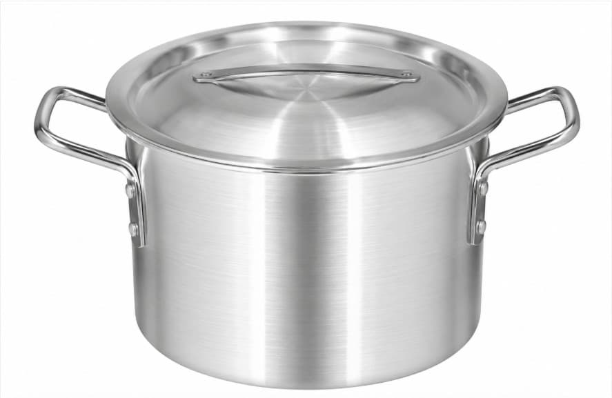 OLLA DE ALUMINIO CON TAPA 13.8 LITROS / 30X19.5 CM