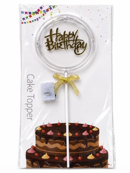 VELA DE FELIZ CUMPLEAÑOS CON ARO DE LUZ