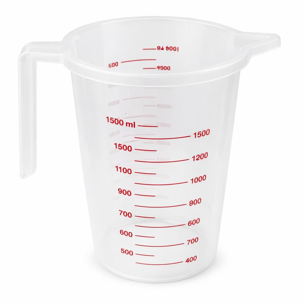 JARRA MEDIDORA PLASTICA 1.5 LITRO