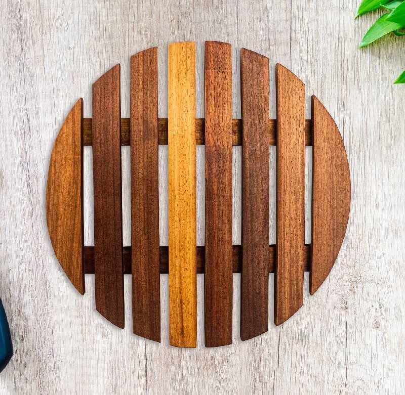 PORTA OLLAS DE MADERA 17CM