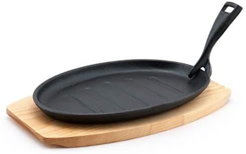 PLATO DE HIERRO 25x17CM