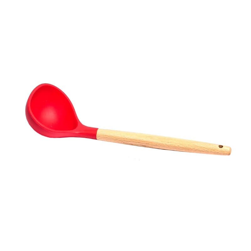 CUCHARON PLASTICO MANGO MADERA