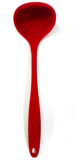 CUCHARON DE SILICIONA ROJO