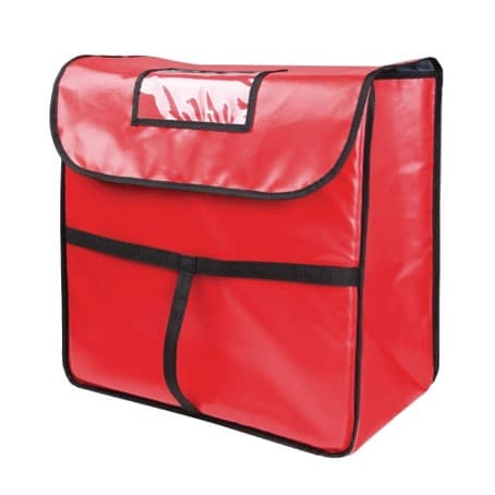 BOLSO PORTA PIZZA TERMICO, COLOR ROJO DIMENSIONES: 40X45X10CM