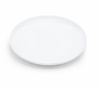 PLATO DE MELAMINA BLANCO REDONDO 12"