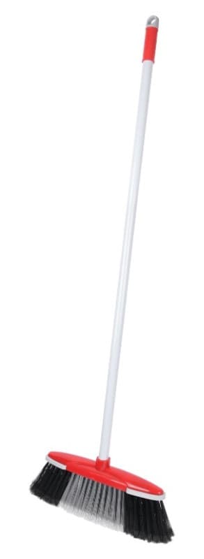 ESCOBA CABEZAL 31 CM CON CERDAS 10 CM MANGO METALICO 130CM