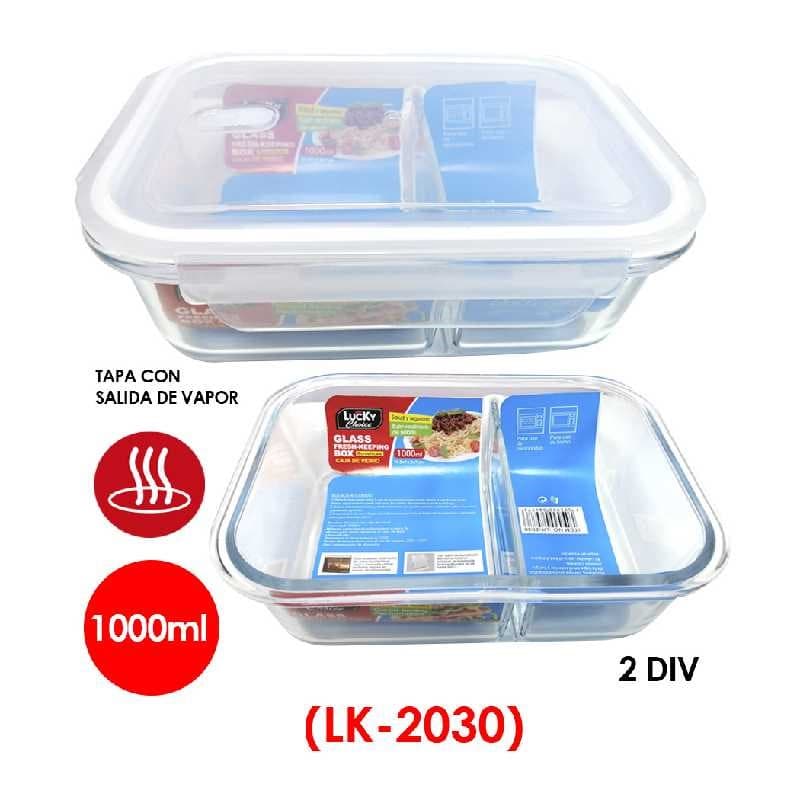 ENVASE DE VIDRIO RECTANGULAR 1000 ml / 34oz