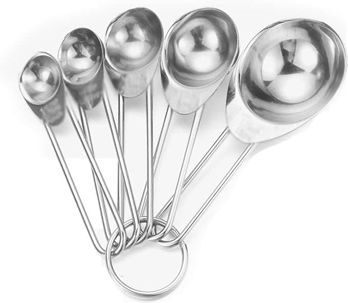 CUCHARAS MEDIDORAS INOX PEQUEÑAS 5 PIEZAS