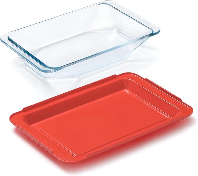 Refractaria rectangular con tapa de 2.8 litros