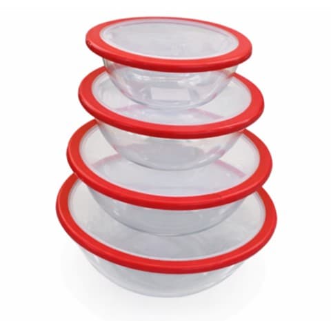 Refractaria ovalada con tapa linea roja 1.3 Litros