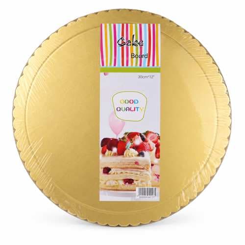 BASE PASTEL DORADA MATE REDONDA 10" SET 5 PZAS
