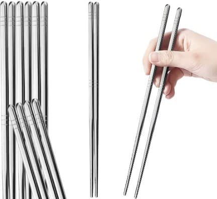 PALILLOS DE ACERO INOXIDABLE SET 10 PZS