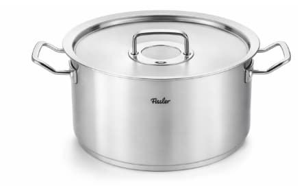 OLLA DE INDUCCIÓN INOX CON TAPA DE VIDRIO 36 CM 20 LITROS
