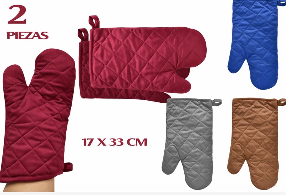 GUANTE DE COCINA 17x33 CM SET 2 PZAS