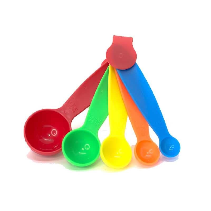 CUCHARAS MEDIDORAS DE PLÁSTICO SET 5 PZAS