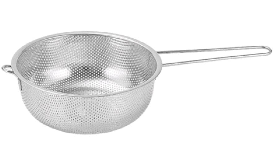 COLADOR CON ASA INOX 25.5 CM