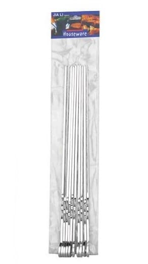 PALILLOS DE METAL 0.4CMx40CM SET 9 PZS