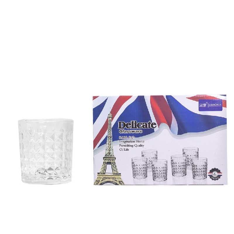 VASO ROCA 281 ml / 9.5 oz SET 6 PZAS N° DM303