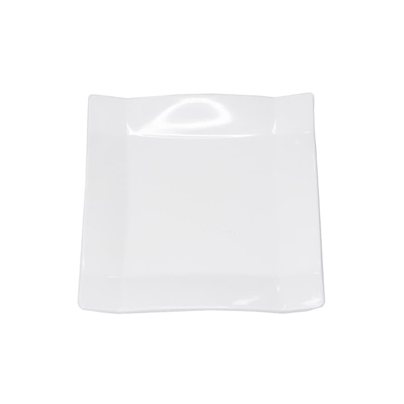 PLATO DE MELAMINA BLANCO CUADRADO 9" JL2183