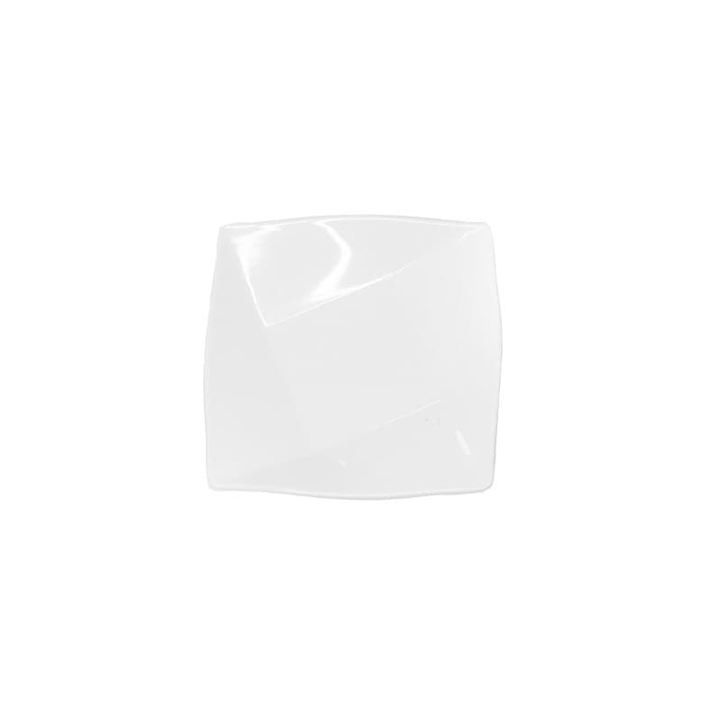 PLATO DE MELAMINA BLANCO CUADRADO 6" JL2224