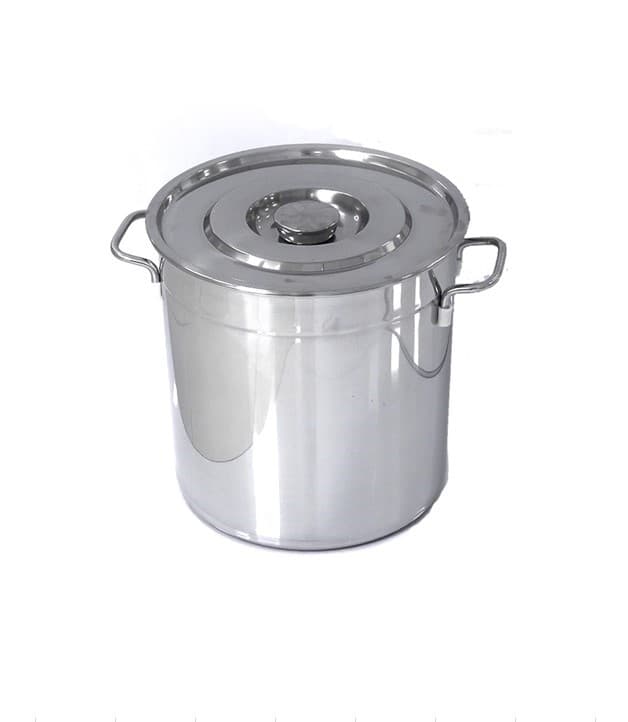 OLLA INOX CILINDRO CON TAPA 6 LITROS