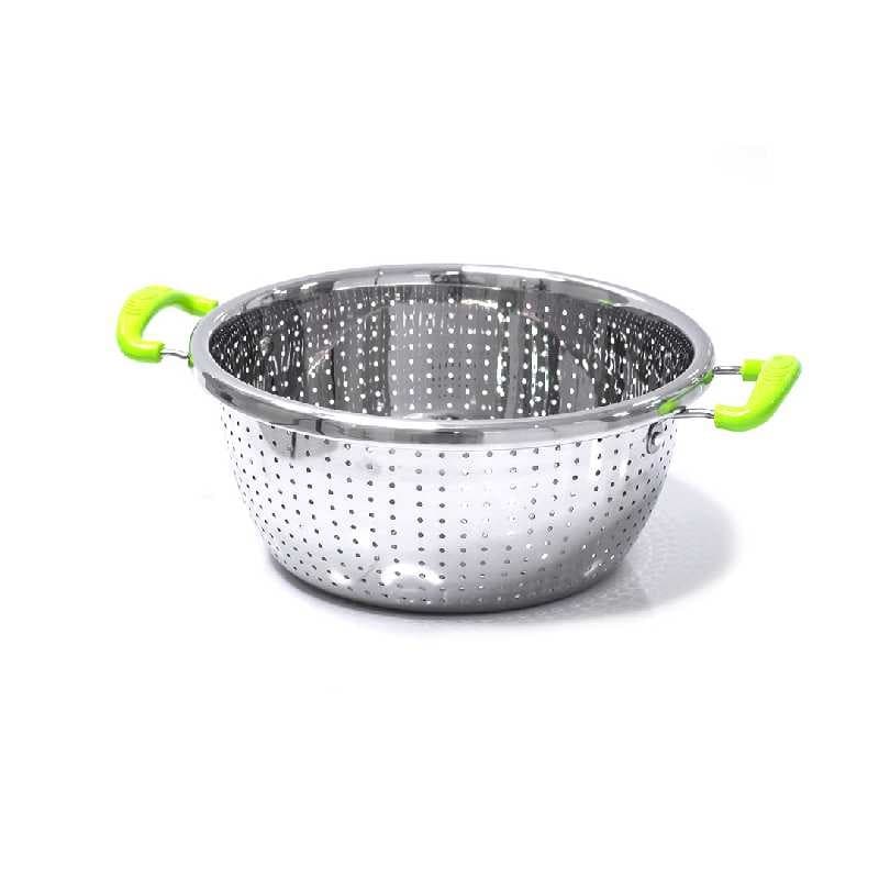 BOWL COLADOR INOX CON ASAS 24 CM