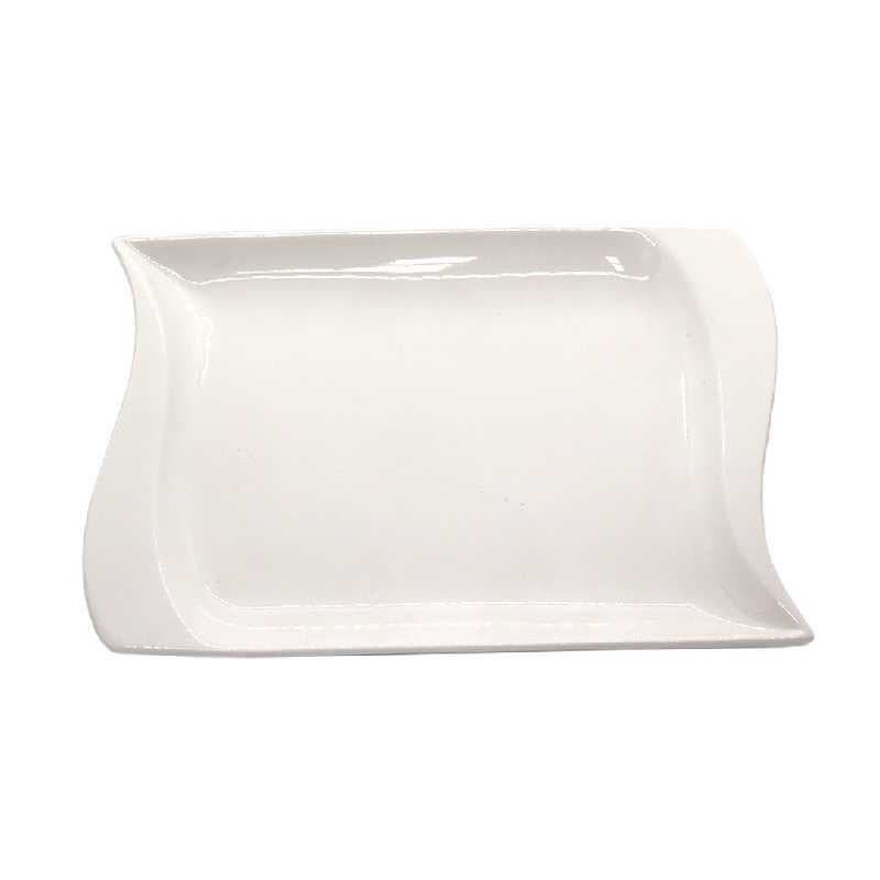PLATO DE CERÁMICA CUADRADO BLANCO 10" YLS34