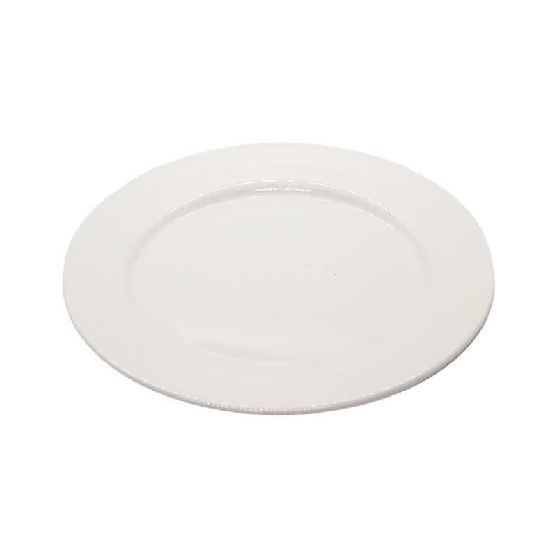 PLATO DE CERÁMICA REDONDO BLANCO 6"