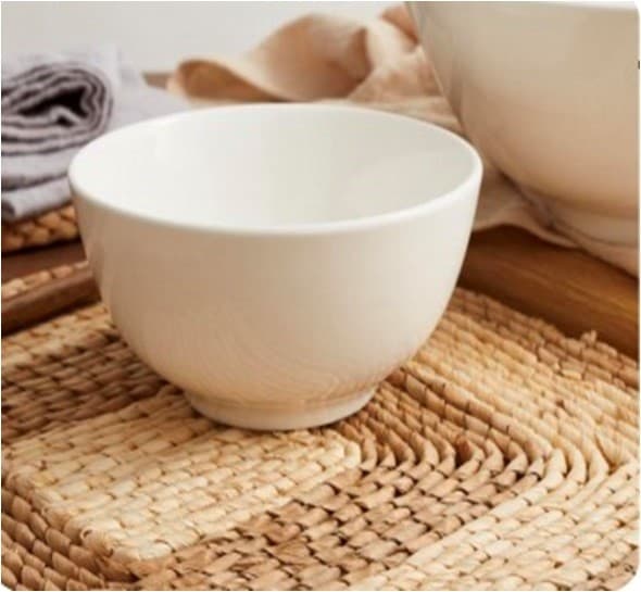 BOWL DE CERÁMICA BLANCO 6"   YL-S3