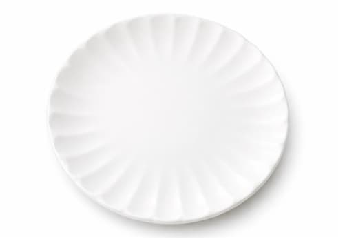 PLATO DE CERÁMICA REDONDO BLANCO 9"