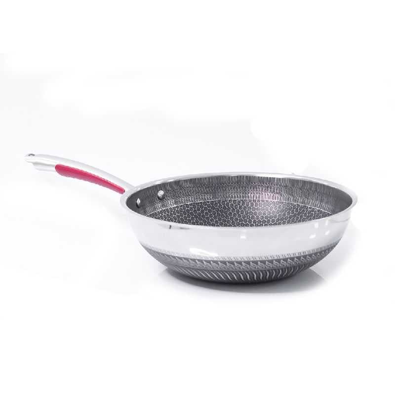SARTEN DE INDUCCIÓN WOK INOX 34 CM