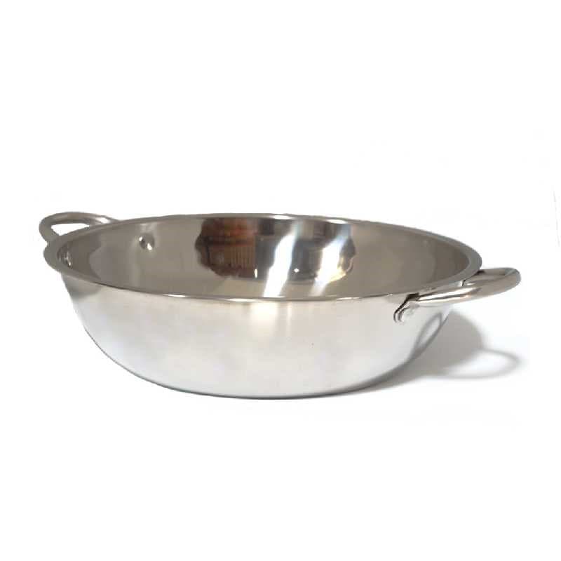 BOWL ACERO INOXIDABLE CON ASAS 30 CM