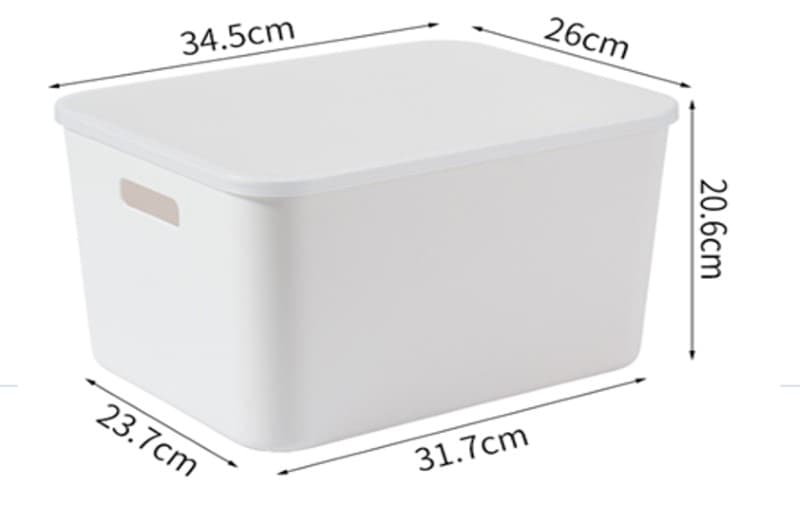 ENVASE DE PLÁSTICO PARA NEVERA CON TAPA 31,7X23,7X20,6CM