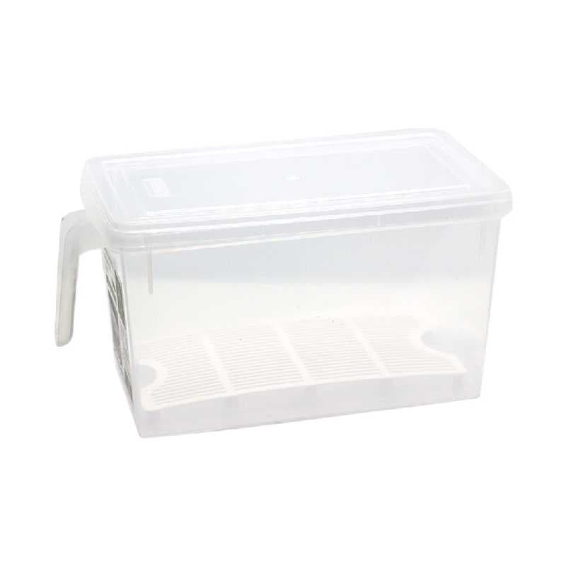 ENVASE DE PLÁSTICO PARA NEVERA CON TAPA 31.2X15.6X15.9CM