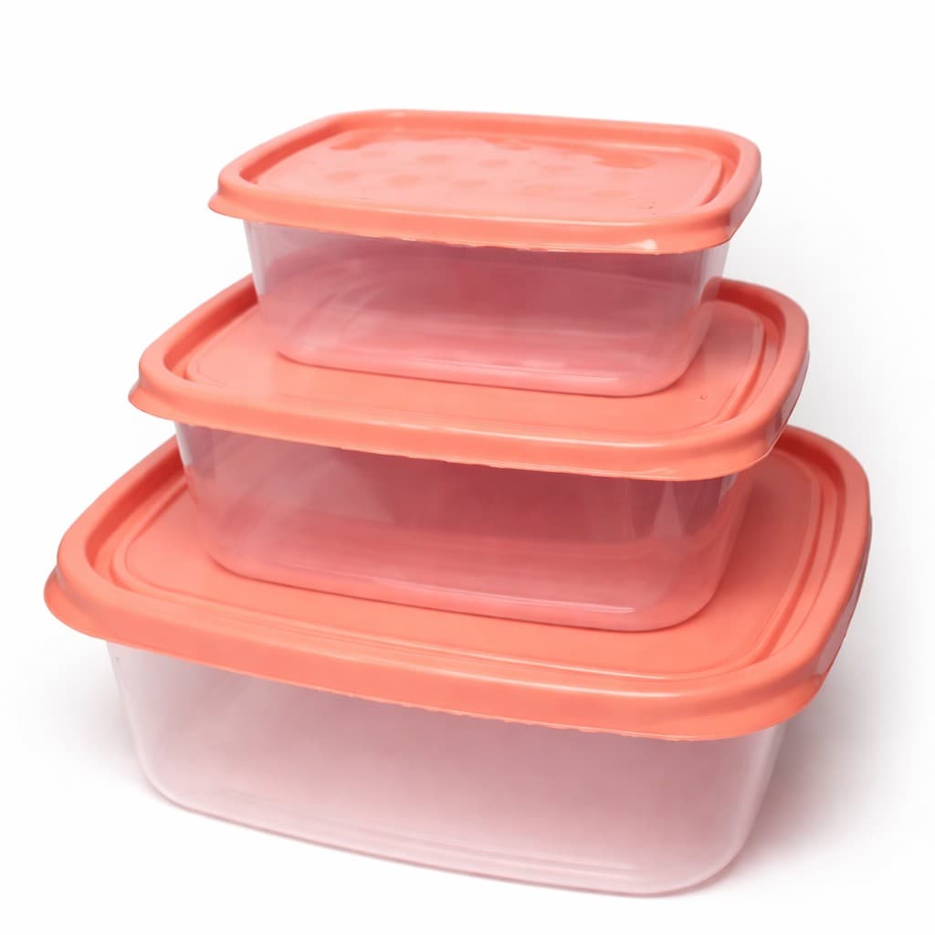 ENVASE DE PLÁSTICO RECTANGULAR SET 3 PZAS
