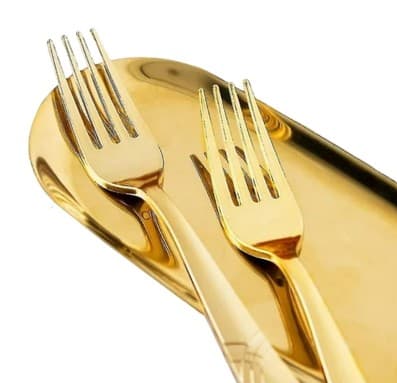 TENEDOR MESA DORADO 20.3 x 3.9 cm 