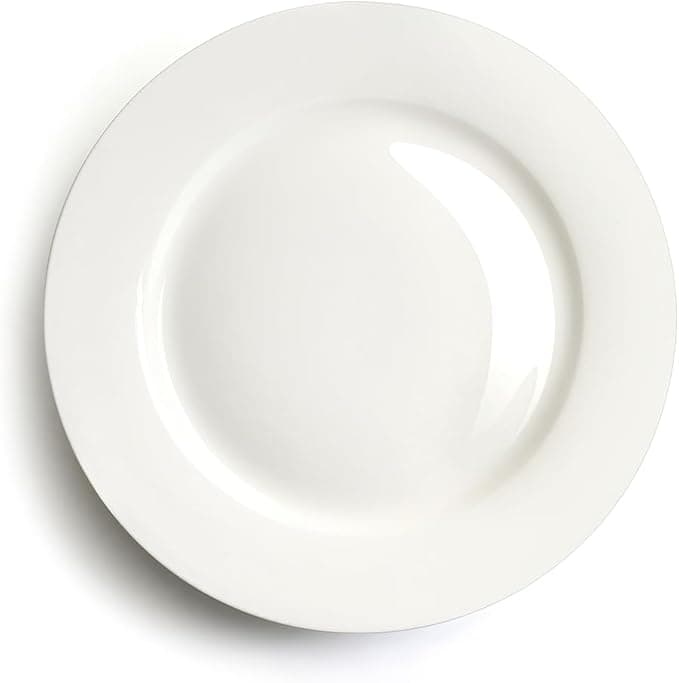 PLATO DE CERÁMICA REDONDO BLANCO 12" COD:YY-PCH-12"
