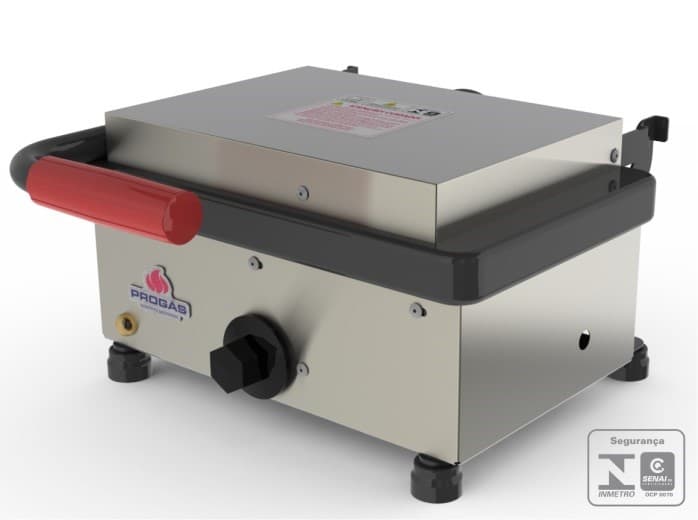 PLANCHA ELECTRICA CON PRENSA 22CM  PROGAS