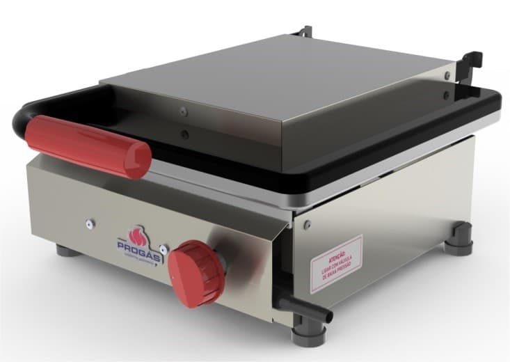PLANCHA A GAS  CON PRENSA  35CM PROGAS