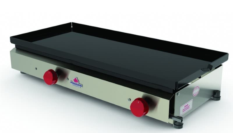 PLANCHA A GAS 2 QUEMADORES 75CM PROGAS