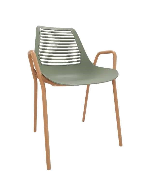 SILLA PP KAKHI PATAS METAL MARRON