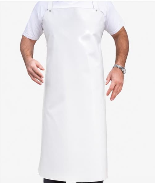 DELANTAL BLANCO PVC