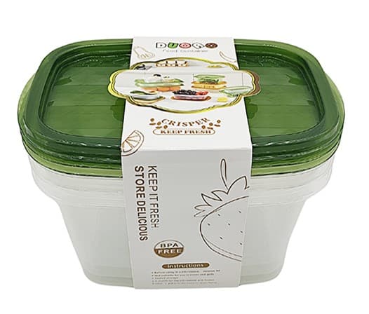 ENVASE PLÁSTICO CUADRADO SET 3 PZAS