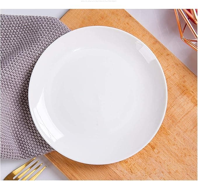 PLATO DE CERÁMICA REDONDO BLANCO 10.5"  COD:YY-PCH-10.5"