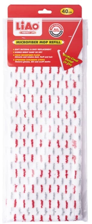 MOPA DE MICROFIBRA PLANA 44X16 CM PARA TRAPEADOR A130101