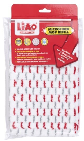 MOPA DE MICROFIBRA PLANA 57X16 CM PARA TRAPEADOR A130102