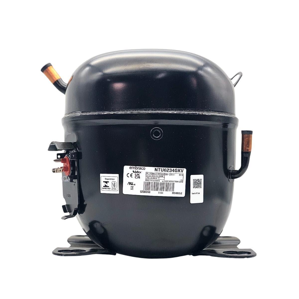 REPUESTO COMPRESOR EMBRACO NTU6234GKV R404A /220V/60HZ