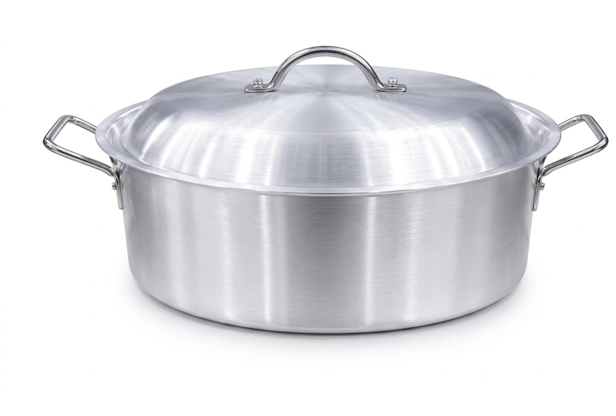 OLLA DE ALUMINIO CON TAPA DE ALUMINIO 40x16 CM 23 LITROS