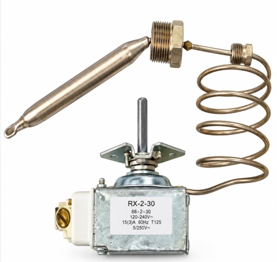 REPUESTO TERMOSTATO RX-2-30 DE 200–400 °F / 93–204 °C PARA FREIDORAS CF3LPG-4LPG-5LPG