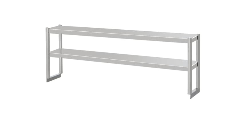 REPISA DOBLE INOX PARA MESA DE TRABAJO 100*28*60CM 1MM